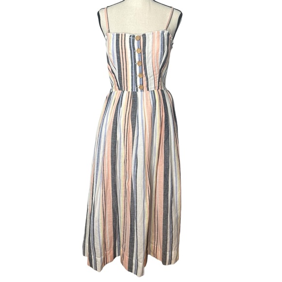 Free People Lilah Pleated Tube Dress Removable Straps Size Medium NEW - Picture 2 of 16